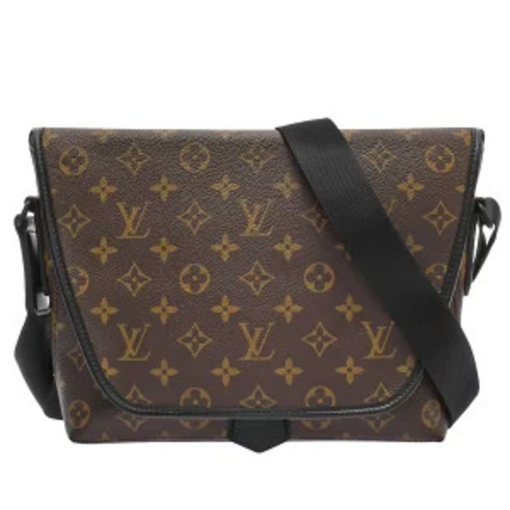 Louis Vuitton Monogram Macassar Brown Magnetic Messenger Shoulder Bag